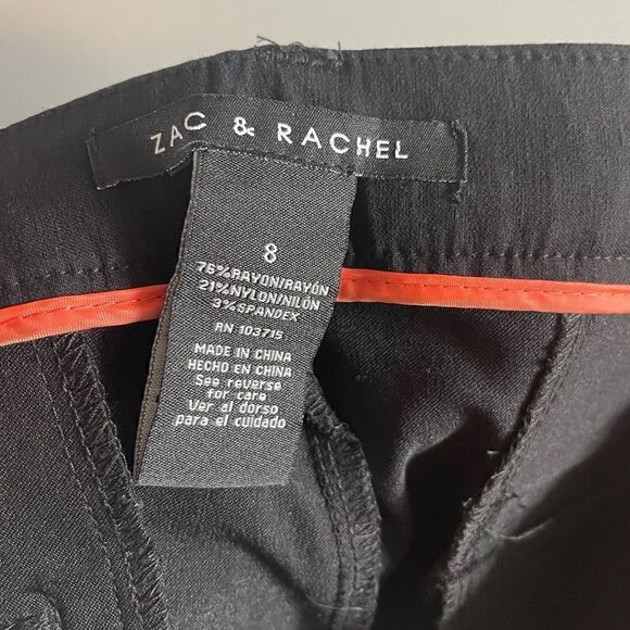 Zac & Rachel Black Dress Pants | SZ 8 - Picture 8 of 8